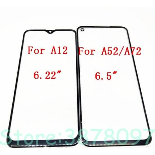For Oppo A12 2020 Global CPH2083 CPH2077 BBK 2083 A52 A72 Front Touch Screen Glass Outer Lens Replacement