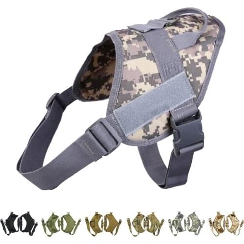 Dog Vest Hunting Clothes Airsoft Tactical Nylon Army Police Pets Vest Military MOLLE Combat Training Service Dog