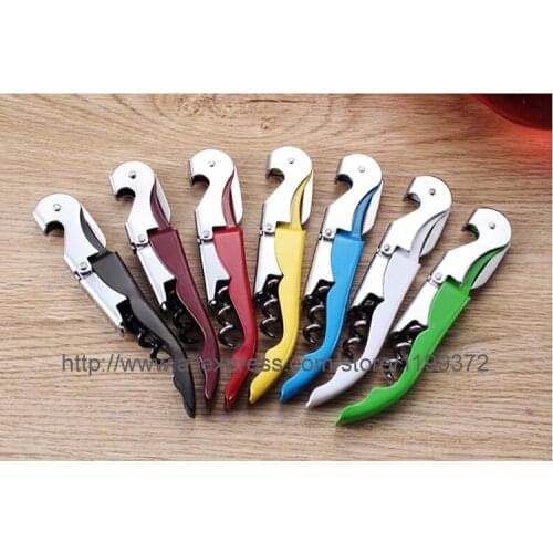 100pcs/lot Free DHL Shipping Wine Corkscrew Opener Stainless Steel Bottle Opener Wine Corkscrew Tool Easy Use