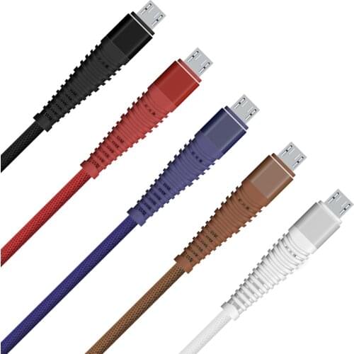 1m2m/3m Cloth Typec Micro Usb Or 8 Pin Data Charging Cable for iPhone 6 6S 7 8 9 iPad Samsung HuaWei Android Phone 50pcs/lot