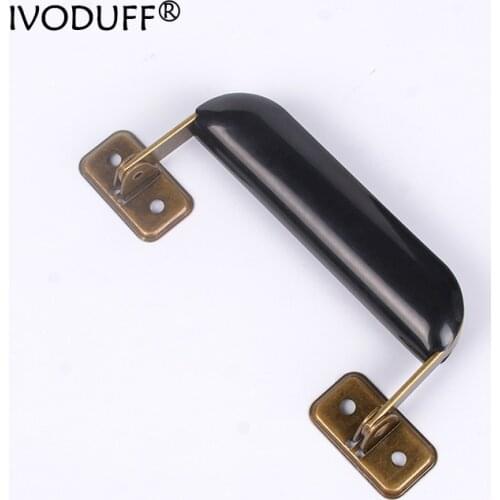 1x Box Suitcase Knobs Zinc Alloy Handle Arch Tracery Bronze Tone For Drawer Wooden Jewelry Box Mini Handles For Hardware