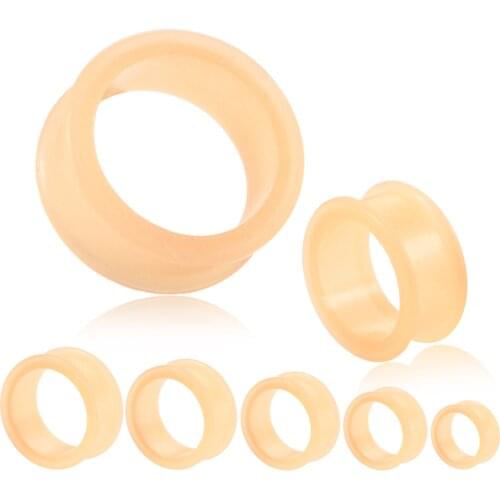 3-25mm 2Pcs Silicone Flesh Gauges Earrings Plugs and Tunnels Ear Piercing Expander Stretcher Earlets for Body Piercing Jewelry
