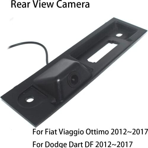 ZJCGO Car Rear View Reverse Back Up Parking Trunk Handle Waterproof Camera for Fiat Viaggio Ottimo for Dodge Dart DF 2012~2017