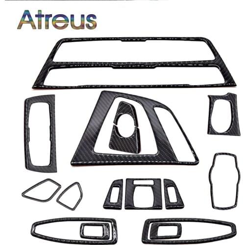 Atreus Car Styling Interior Decorative Carbon Fiber Stickers trim For BMW F30 F35 Accessories 3-Series GT 320i accessories
