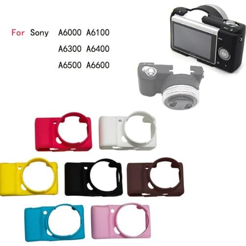 Camera Bag For Sony A6000 A6100 A6300 A6400 A6500 A6600 Soft Rubber Silicone Cover Case Protective Accessories Skin Body