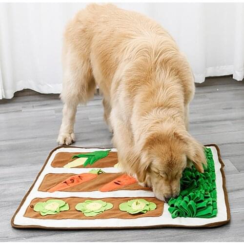Slow Food Training Sniffing Mat Fleece Snuffle Mat Elastic Bright-colored Smell Training Soft Sniffing Pad pet dog accessories