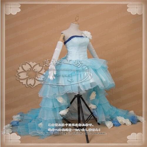 Miku V Cosplay vocaloid miku wedding dress cosplay costume formal dress female custom made/size