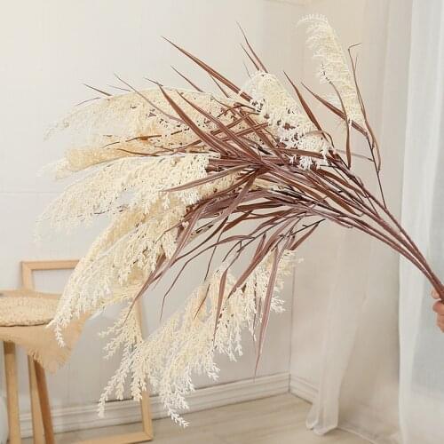 INS Artificial Three-headed High Branch Reed Wedding Hall Decoration Living Room Flower Arrangement Road Guide