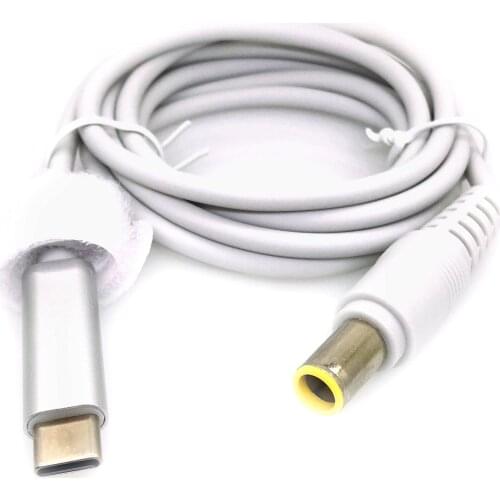 USB3.1 Type C Male PD Charging Cable to 7.9*5.0mm Male for Lenovo Laptop Power Supply Adapter Charger Connector Cord Converter