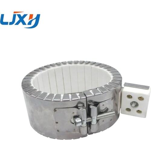 LJXH Ceramic Band Heaters Stainless Steel AC220V Inner Diameter 80mm/90mm/100mm/120mm Height 50mm 550W/630W/700W/850W 1PC