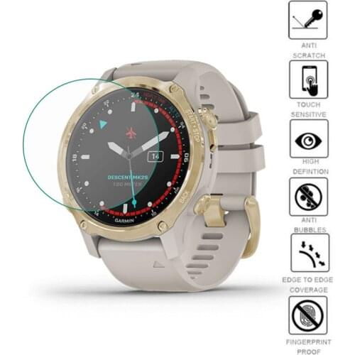 5pcs Soft TPU Clear Protective Film Smartwatch Guard For Garmin Descent Mk2S Sport Smart Watch Screen Protector Cover Protection