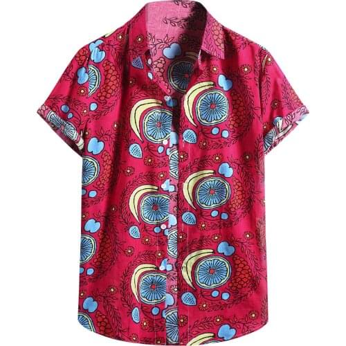 2021 New Hawaiian Shirts For Men Hawaiian Mens Japanese Geisha Funny Printed White Pink Shirts Men Korean Casual Holiday Shirt