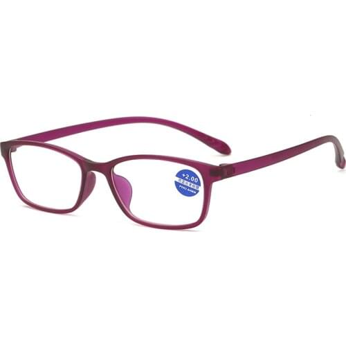 New womens anti blue light fashion senior presbyopia resin HD