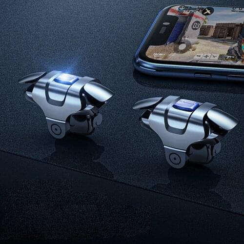 New Arrival Metal Phone Adjustable Gamepad Joystick For PUBG Mobile Gaming Trigger Fire Button L1R1 Shooter Controller