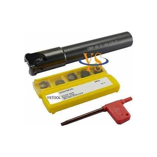 New 32mm EMRW 6R 32-150-C25-2T ballnose indexable shank end mill cutter and 10pcs carbide insert CNC