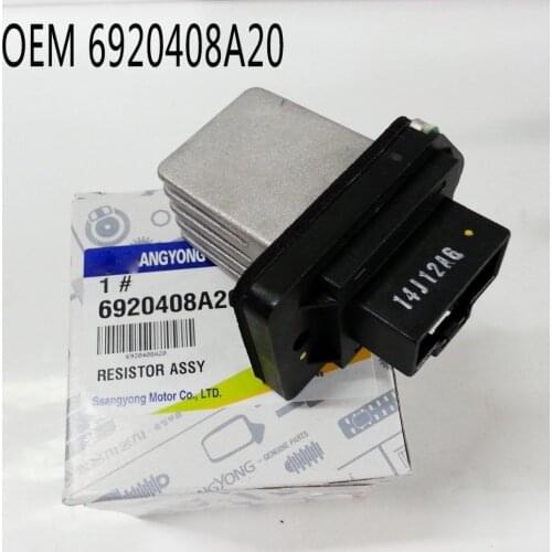 Genuine Part RESISTOR ASSY for REXTON +FULL AUTO A/C 01~ OEM #6920408A20 A/C Heater Blower Resistor for Ssangyong 02- Rexton
