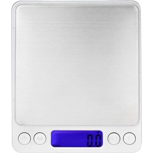 Food Scale,Kitchen Scale,Digital Kitchen Scale LCD Backlight Display with 2 Tray for Home Travel Digital Food Scale