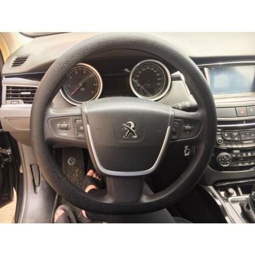Hot Car Styling Silicone Anti-slip Steering wheel cover For Peugeot 2008 3008 4007 4008 5008 508 RXH SW Partner Accessories