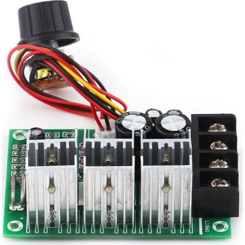 DC 10-55V 40A Brush Motor Speed Controller Governor Overload Protection Board Adjustable Speed Regulator Board Driver Module