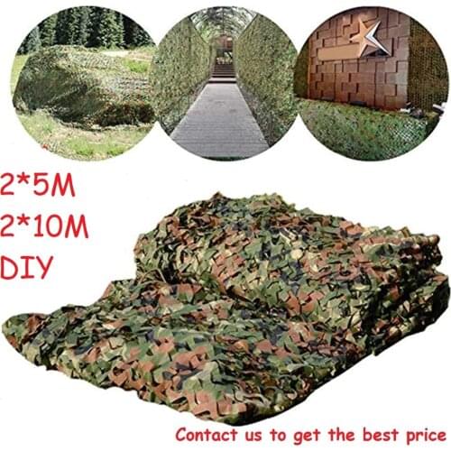 2x10m Hunting Military Camouflage Nets Woodland Army training Camo netting Car Covers Tent Shade Camping Sun Shelter