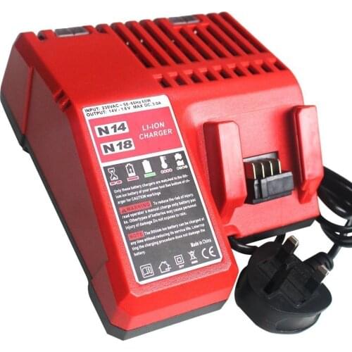 Replacement M18 18V Li-ion Battery Charger for Milwaukee 48-11-1815 48-11-1820 48-11-1840 48-11-1850