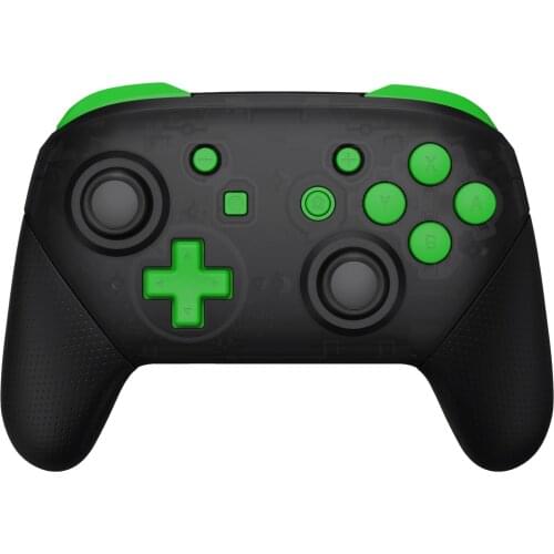 EXtremeRate Green Repair ABXY D-pad ZR ZL L R Keys Full Set Buttons with Tools for Nintendo Switch Pro Controller