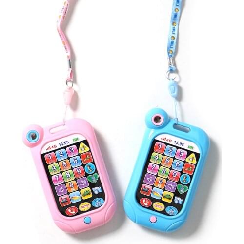 Russian language Learning Toy Phone telephone with ABC Digital Animal Sound Early Education Learning Machine for Baby