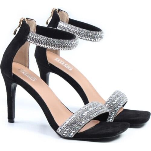 Brand Designer Pumps Luxury Crystal Bijou Summer Female Party Dress Shoes Round Peep Toe High Heels Women Sandals