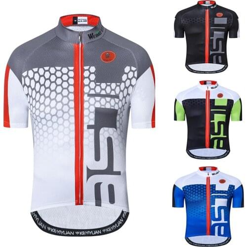 Weimostar 2021 Cycling Jersey Pro Team Racing Short Sleeve Bicycle Biking Clothing Maillot Ciclismo Quick Dry MTB Bike Jersey