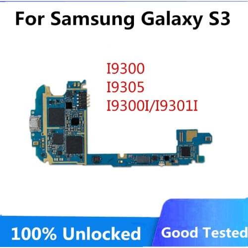 Free shipping unlocked mainboard 100% working europe version unlock original motherboard for samsung S3 i9300