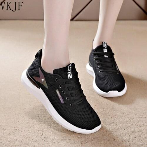 Women Sneakers 2021 Ladies Sports Shoes Ladies Trainers Platform Woman Baskets Femme Dames Black Mujer Tenis Feminino