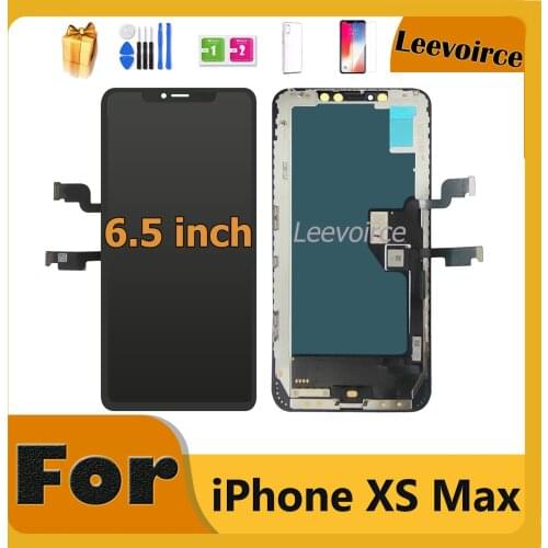 GX GW HE OLED For iPhone XS MAX LCD Display Touch Screen Digitizer Plane Assembly Replacement For iPhone XS MAX JK RJ ZY INCELL