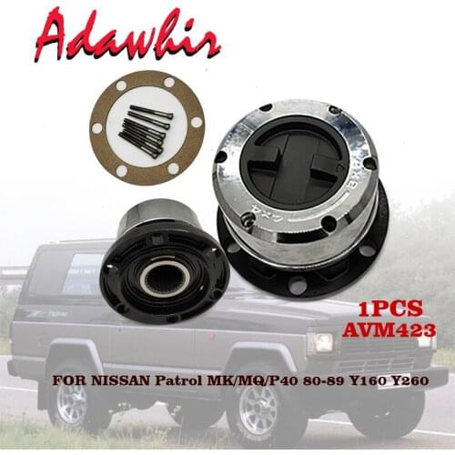 For NISSAN Patrol MK/MQ/P40 80-89 manual Locking hubs AVM423 B04240250C6000 40250-C6000 1 Piece
