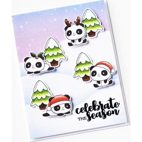 11x16 panda New Transparent Clear Rubber Stamp Sheet Cling Scrapbooking Photo Album PaperCard DIY Craft