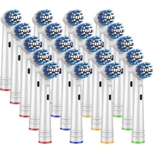 20Pcs replacement brush heads for Oral B electric toothbrush before power/Pro health/Triumph/3D Excel/clean precision vitality