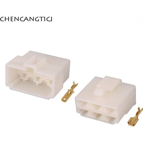 5 Sets 6 Pin Way ABS Plastic Electrical Wire Connector Automobile Male Female Socket Plug With Terminal DJ7061-6.3-11
