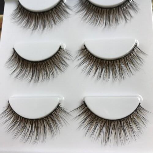 6 Pairs/2boxs Mink Eyelashes Makeup Wispy Long 3D Mink Hair Lashes Eyelash Extension Make Up False Eyelashes Maquiagem Cilios