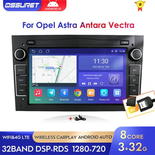 4G Android 2 DIN car radio GPS WiFi player for opel Vauxhall Astra H G J Vectra Antara Zafira Corsa Vivaro Meriva No DVD stereo