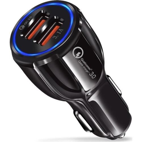 3.1A Dual USB Car Charger 3.0 Quick Charge For Hyundai Creta ix25 sonata lf Tucson 2016-2019