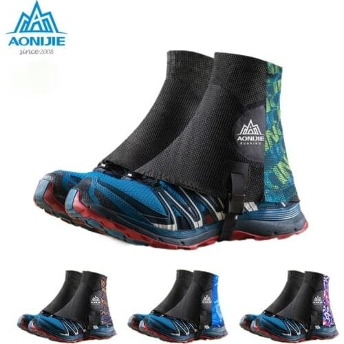 AONIJIE E941 Outdoor Unisex High Running Trail Gaiters Protective Sandproof Shoe Covers For Triathlon Marathon Hiking Reflective