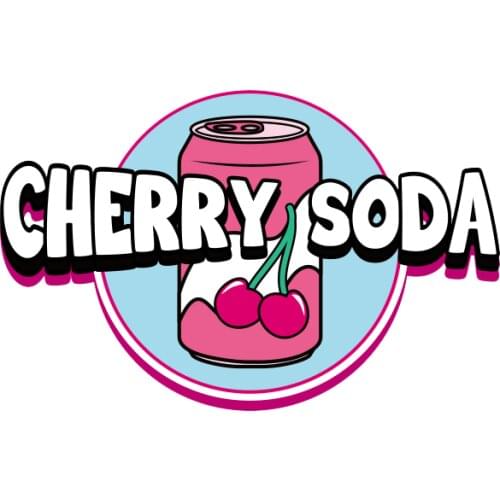 Cherry Soda Thermo Sticker Clothing Stickers on Clothes For T-Shirt Heat Transfer Vinyl Iron-on Transfer For Clothing Applique