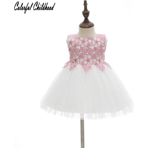 First 1st Birthday Outfits Baby Clothes Girls Dresses Birthday Girl Summer Kids Party Kids Clothing Tutu Dress Baptism Gown
