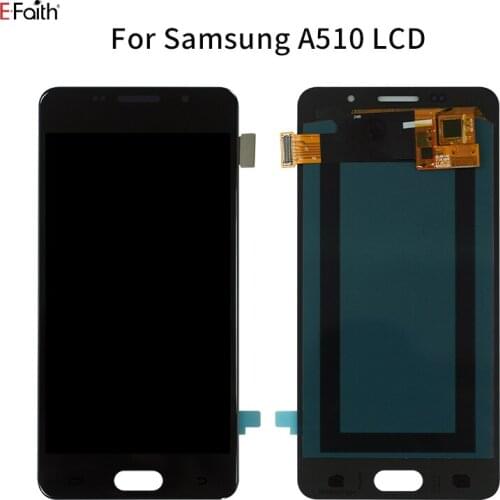 Efaith 10Pcs OLED LCD For Samsung GalaxyA5 2016 Display No Frame for 5.2" Samsung A510 A510F A510M SM-A510 LCD Screen With Frame