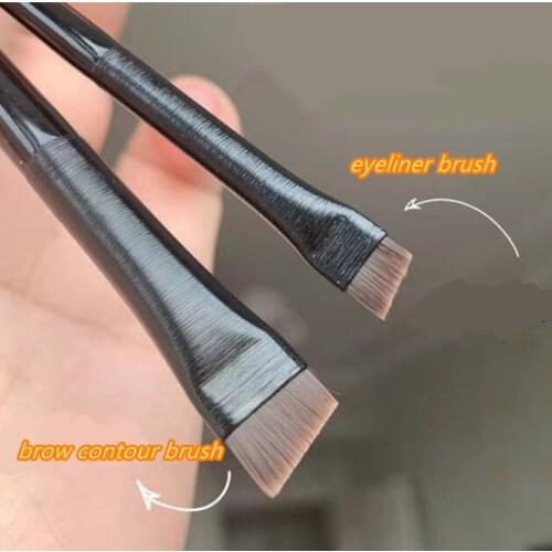 Brow Contour Brush Eyebrow Eyeliner Brush Professional Small Angled Eyebrow Brush High Quality Eye brow liner Brush Makeup Tools