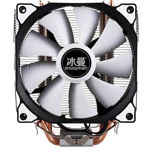 SNOWMAN CPU Cooler Master 4 Direct Contact Heatpipes freeze Tower Cooling System CPU Cooling Fan with PWM Fans