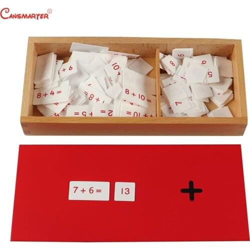 Montessori Maths Toy Teaching Aids Mental Arithmetic Box Professional Version Mathematics Standard Wooden Toy Kids