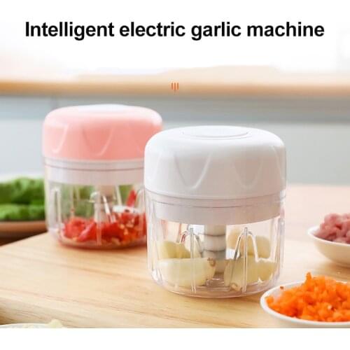 Multifunction Electric Garlic Cutter High Speedy Garlic Vegetable Fruit Shredder Meat Grinder Chopper Garlic Cutter Kitchen Tool