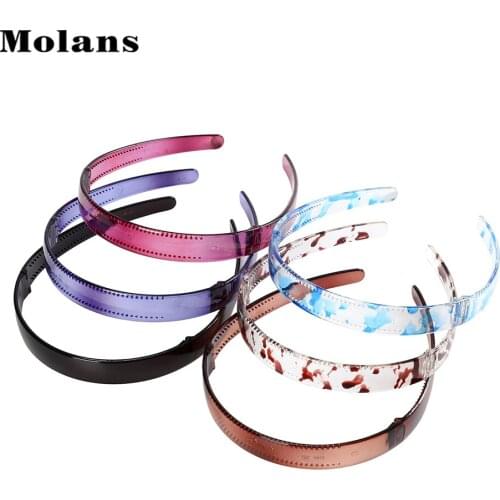 MOLANS Foldable Headband PC Plastic Tough Durable Hairband Washing Face Pressure Head Hoops Women Hair Bezels Hair Accessories