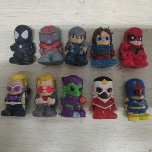 Lot of 10pcs Ooshi Goblin Spider Hawkeye Falcon Pencil Topper Holder Cartoon Doll Toy Collection