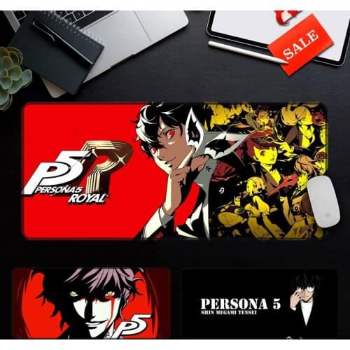 Persona 5 Royal Customized laptop Gaming mouse pad Computer Gaming Mousepad Anti-slip Natural Rubber with Locking Edge Mouse Mat